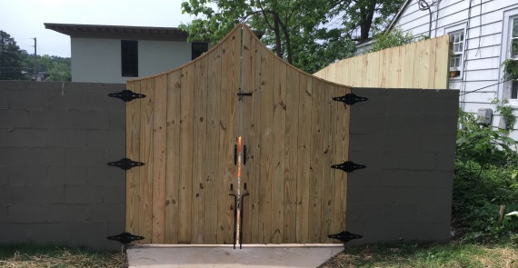 custom wood gates
